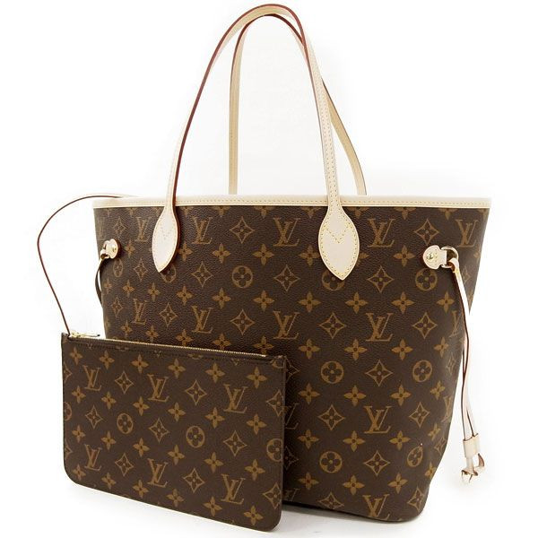 Louis Vuitton Monogram Neverfull MM Bag M40995 Beige